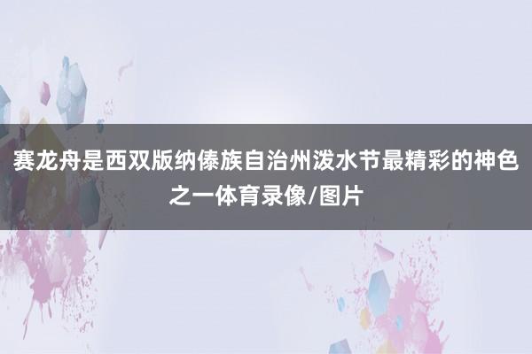 赛龙舟是西双版纳傣族自治州泼水节最精彩的神色之一体育录像/图片