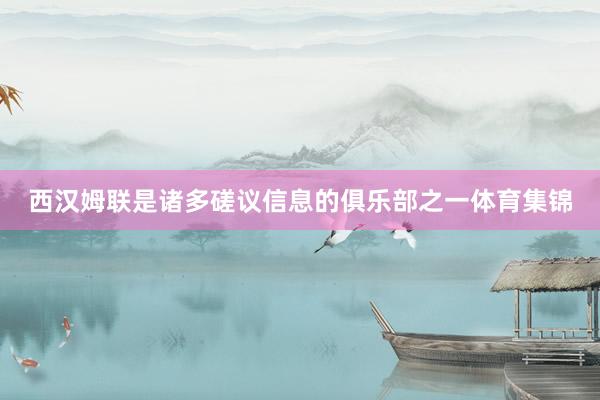 西汉姆联是诸多磋议信息的俱乐部之一体育集锦