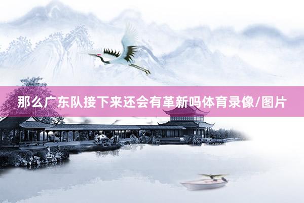 那么广东队接下来还会有革新吗体育录像/图片