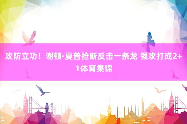 攻防立功！谢顿·夏普抢断反击一条龙 强攻打成2+1体育集锦