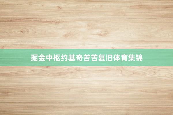 掘金中枢约基奇苦苦复旧体育集锦
