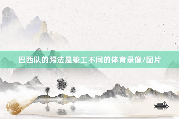 巴西队的踢法是竣工不同的体育录像/图片