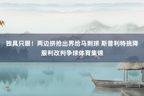 独具只眼！两边拼抢出界给马刺球 斯普利特挑降服利改判争球体育集锦