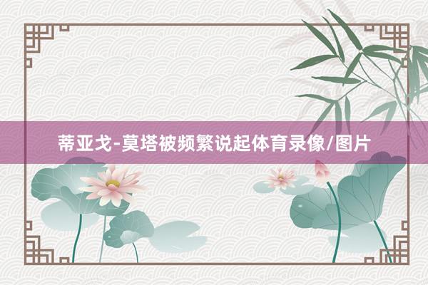 蒂亚戈-莫塔被频繁说起体育录像/图片