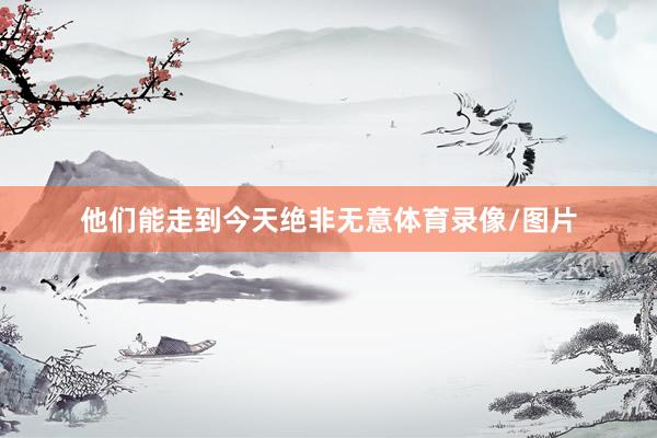 他们能走到今天绝非无意体育录像/图片