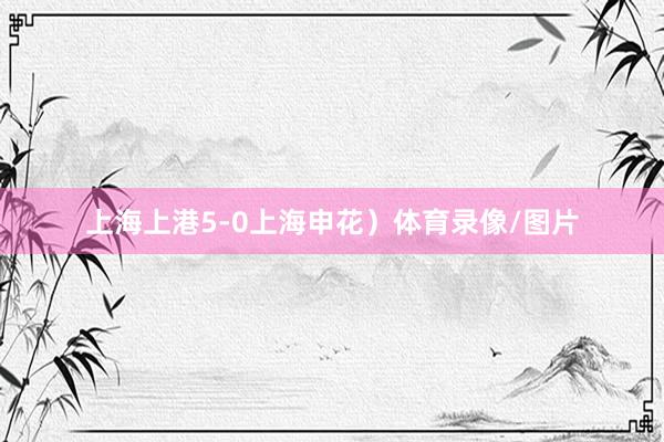 上海上港5-0上海申花）体育录像/图片